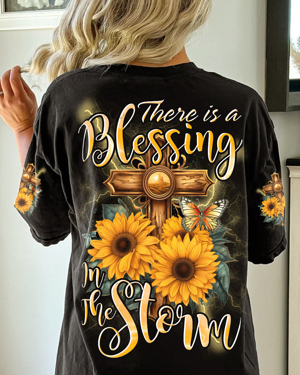 Blessing in The Storm Women's All Over Print Shirt - Tytd2407234