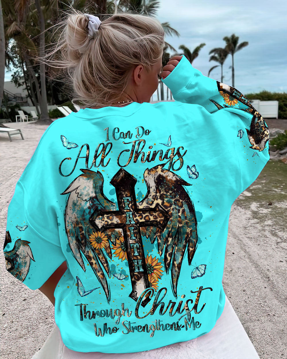 I Can Do All Things Cross Women's All Over Print Shirt - Tlnt1608232