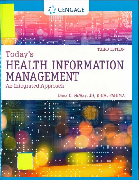 Todays Health Information Management  3rd by Dana C. McWay