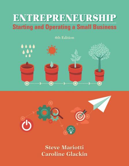 Entrepreneurship Starting and Operating A Small Business 4th Edition by Steve Mariotti