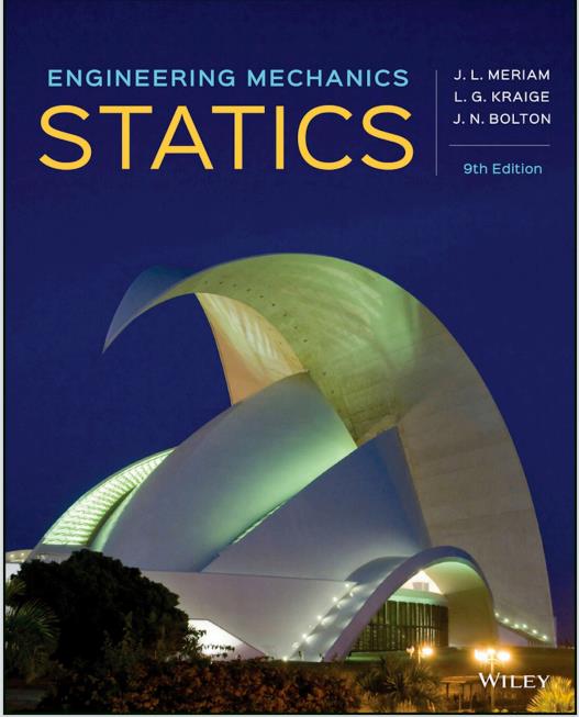 Engineering Mechanics Statics 9th Edition by J.L. Meriam