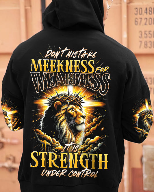 Don't Mistake Meekness For Weakness Lion Men's All Over Print Shirt - Tytd1901242