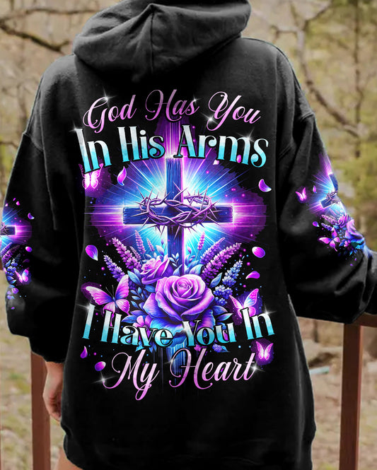 God Has You In His Arms Women's All Over Print Shirt - Tytd2712231