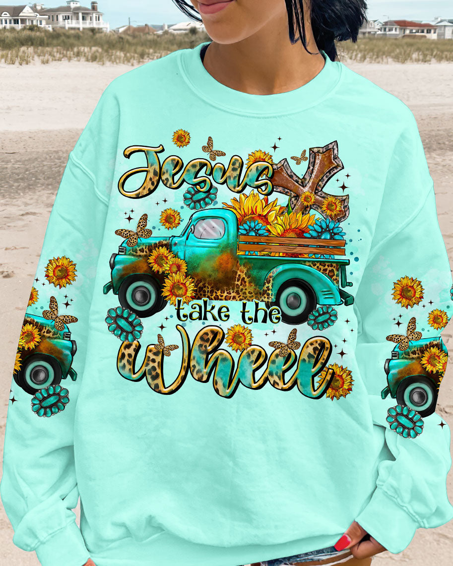 Jesus Take The Wheel Women's All Over Print Shirt - Tltr1909231