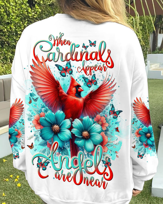 When Cardinals Appear Angels Are Near Women's All Over Print Shirt - Tlnt0812234