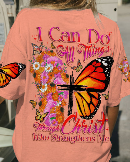 I Can Do All Things Butterfly Women's All Over Print Shirt - Tytd0607232