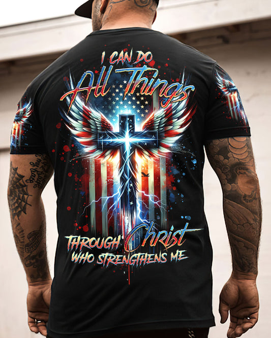 I Can Do All Things Cross Wings Men's All Over Print Shirt - Tltr1701244