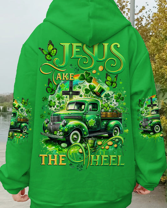 Jesus Take The Wheel Patrick's Day Women's All Over Print Shirt - Tytd0301242