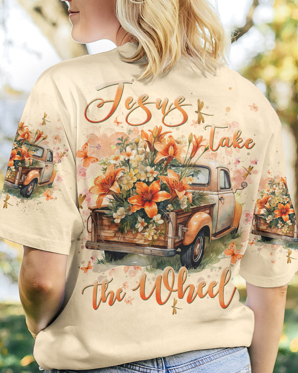 Jesus Take The Wheel Women's All Over Print Shirt - Yhhn0501242