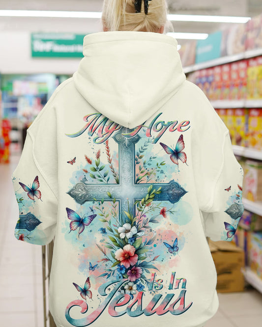 All My Hope Is In Jesus Cross Floral Women's All Over Print Shirt - Tltr2911232