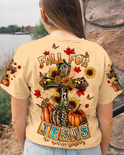 Fall For Jesus Autumn Women's All Over Print Shirt - Tltr1807234