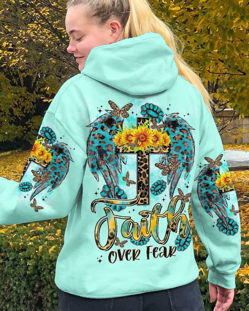 Faith Over Fear Wings Women's All Over Print Shirt - Tltr2109233