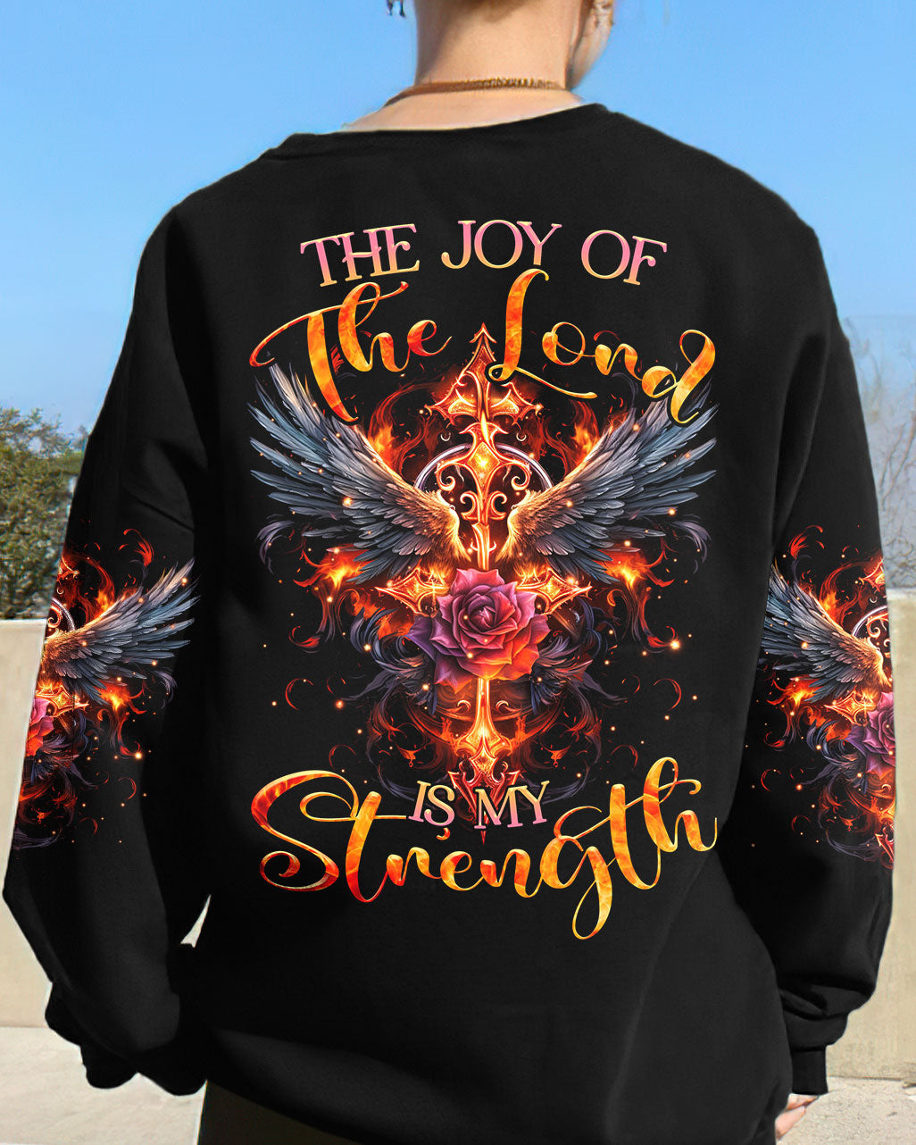 The Joy Of The Lord Fire Wings Women's All Over Print Shirt - Tltr2809233