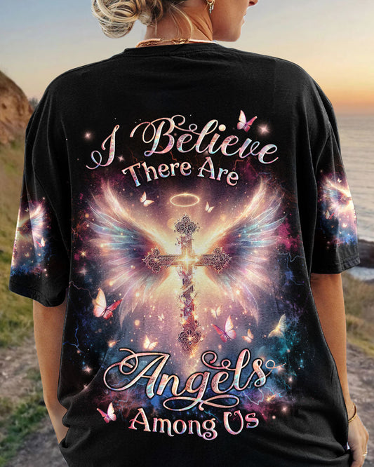 I Believe There Are Angels Among Us Women's All Over Print Shirt - Yhlt0201243