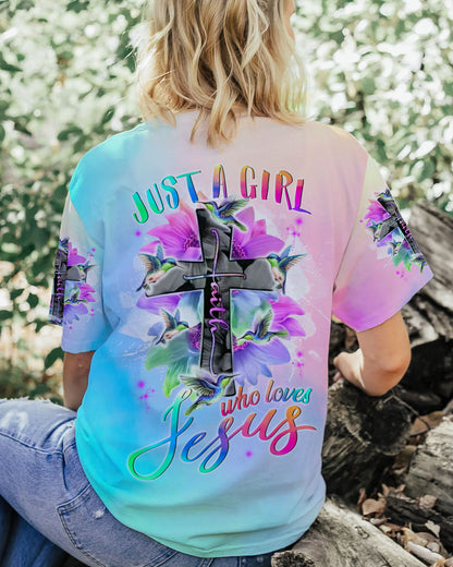 Just A Girl Who Loves Jesus Women's All Over Print Shirt - Tlnt1207234