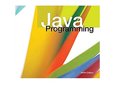 Java Programming 9th Edition