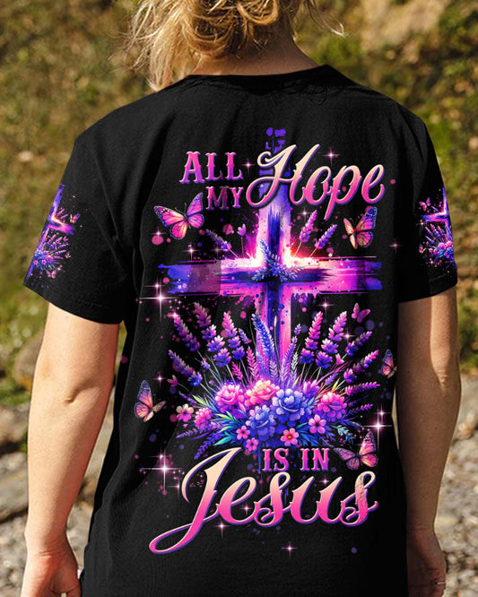 All My Hope Is In Jesus Lavender Women's All Over Print Shirt - Tltw0103245