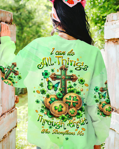 I Can Do All Things Cross Patrick's Day Women's All Over Print Shirt - Tltw0401242