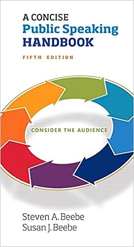 A Concise Public Speaking Handbook 5th by Steven A. Beebe