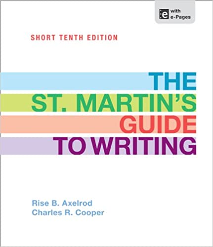 The St. Martin's guide to writing  10th -9781457604508