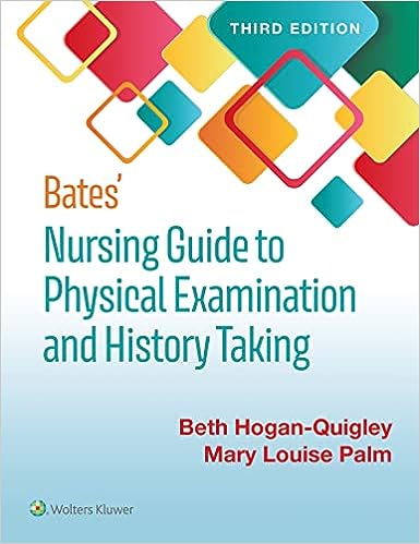 Bates' Nursing Guide to Physical Examination and History Taking 3rd Edition by Beth Hogan