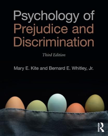 Psychology of Prejudice and Discrimination 3rd Edition