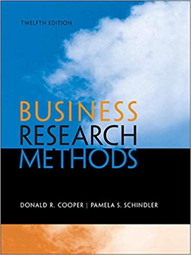 Business Research Methods 12th Edition by Donald R. Cooper
