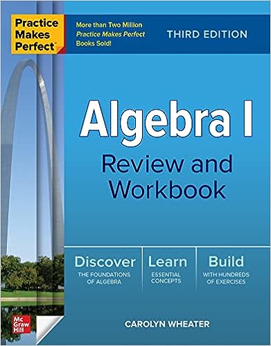 Algebra I Review and Workbook 3rd Edition by Carolyn Wheater