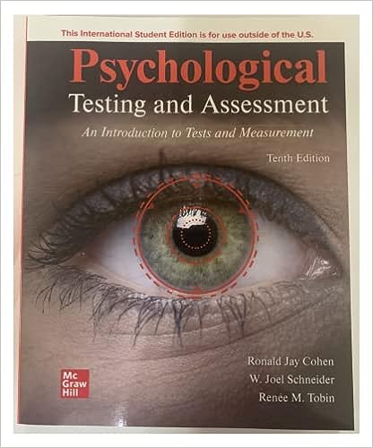 Psychological Testing and Assessment An Introduction to Tests and Measurement 10th Edition by Tobin Renee