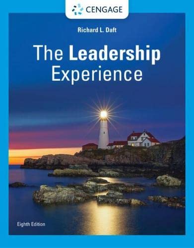 The Leadership Experience 8e 8th Edition
