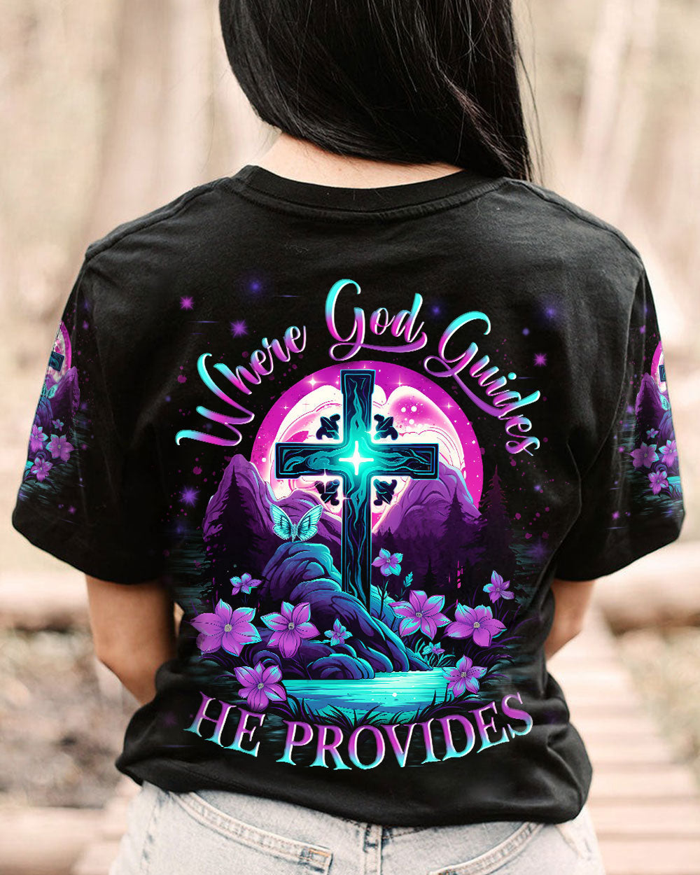 Where God Guides He Provide Women's All Over Print Shirt - Yhln1208232