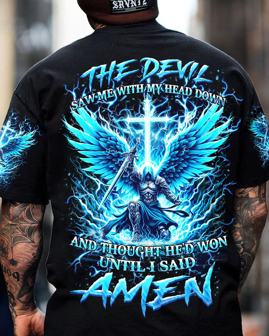 The Devil Caught Me With My Head Down Men's All Over Print Shirt - Yhhn2802242