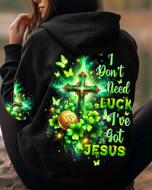 I Don't Need Luck I've got Jesus Patrick's Day Women's All Over Print Shirt - Tltw0501243