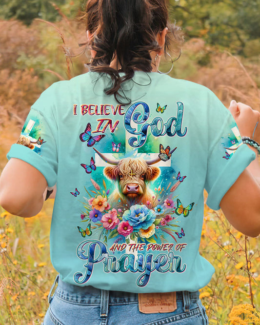 I Believe In God Cow Women's All Over Print Shirt - Tltw2011233