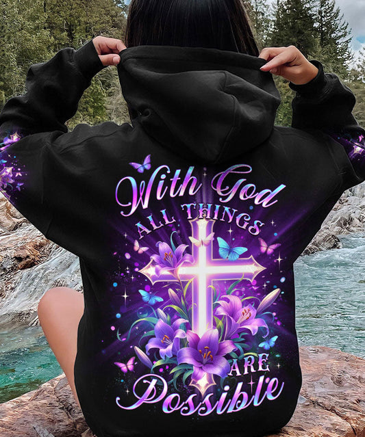 With God All Things Are Possible Women's All Over Print Shirt - Yhlt2901244