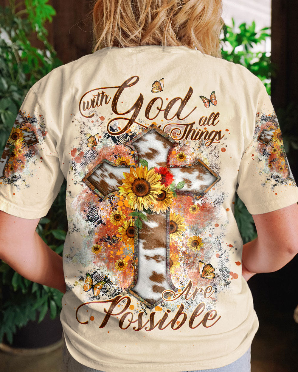 With God All Things Are Possible Women's All Over Print Shirt - Yhhg2007231