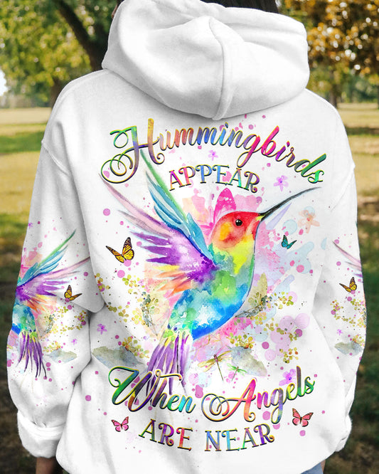 Hummingbirds Appear When Angels Are Near Women's All Over Print Shirt - Yhhg1110231