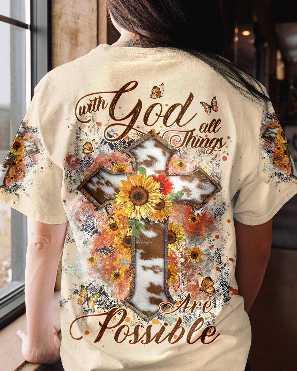 With God All Things Are Possible Women's All Over Print Shirt - Yhhg2007231