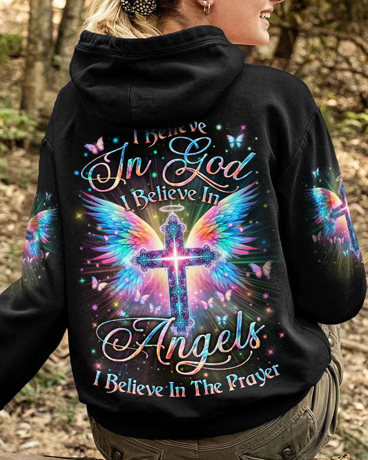 I Believe In God I Believe In Angels Women's All Over Print Shirt - Yhln1901242