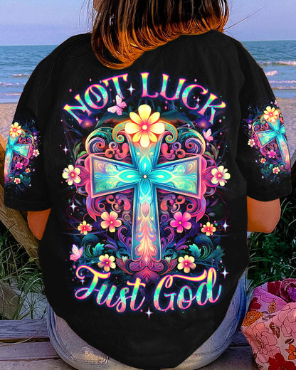 Not Luck Just God Women's All Over Print Shirt - Yhdu0410231