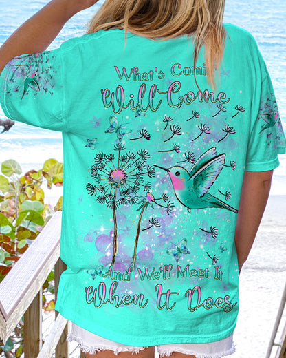 What Comin' Will Come And We'll Meet It Women's All Over Print Shirt - Yhdu709233