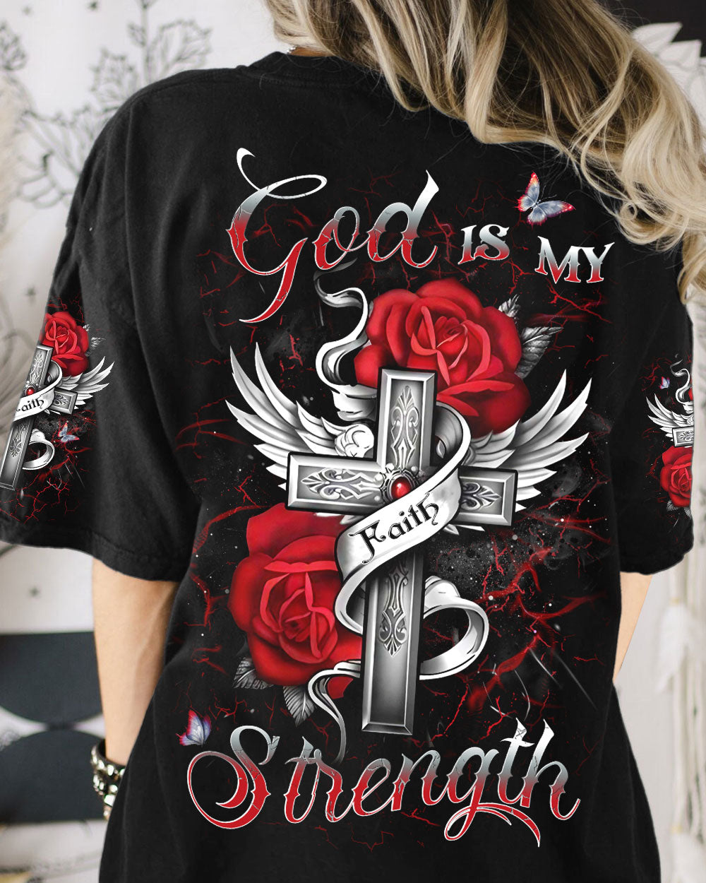 God Is My Strength Women's All Over Print Shirt - Yhdu2009232