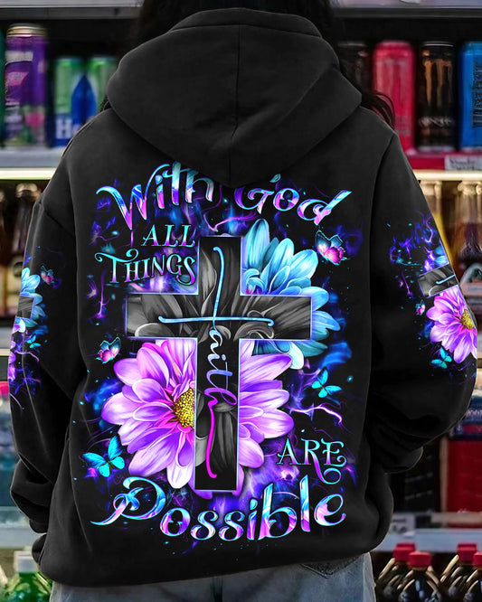 With God All Things Are Possible Women's All Over Print Shirt - Yhdu1010233