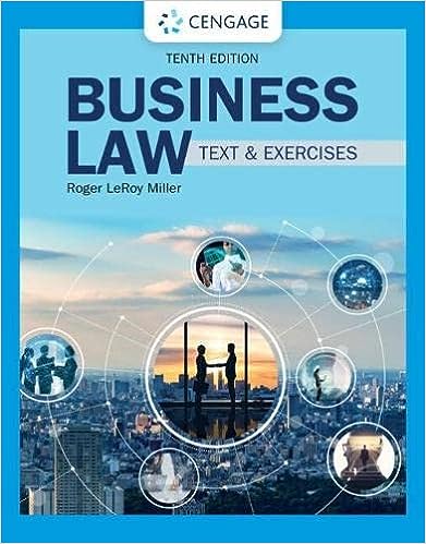 Business Law Text &amp; Exercises 10th by Roger LeRoy Miller