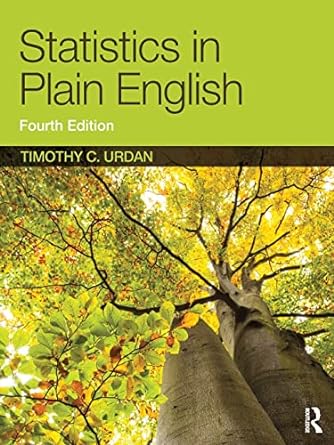 Statistics in Plain English 4th Fourth Edition by Timothy Urdan