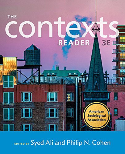 The Contexts Reader Third Edition by Syed Ali