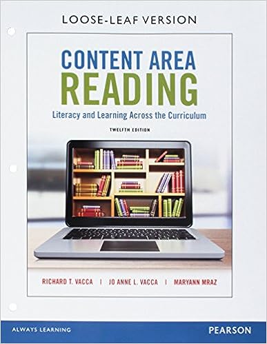 Content Area Reading Literacy and Learning Across the Curriculum 12th Edition