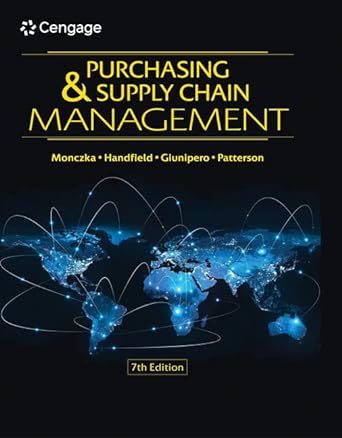 Purchasing and Supply Chain Management 7th Edition by Robert M. Monczka
