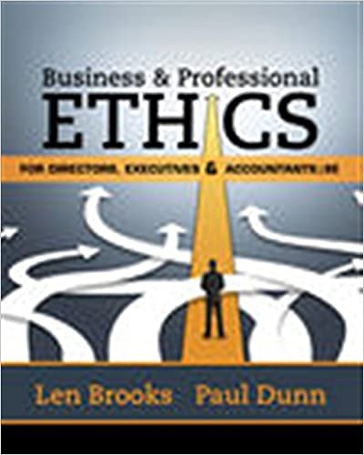Business and Professional Ethics for Directors, Executives &amp; Accountants 8th Edition
