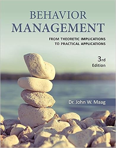 Behavior Management 3rd Edition by John W. Maag